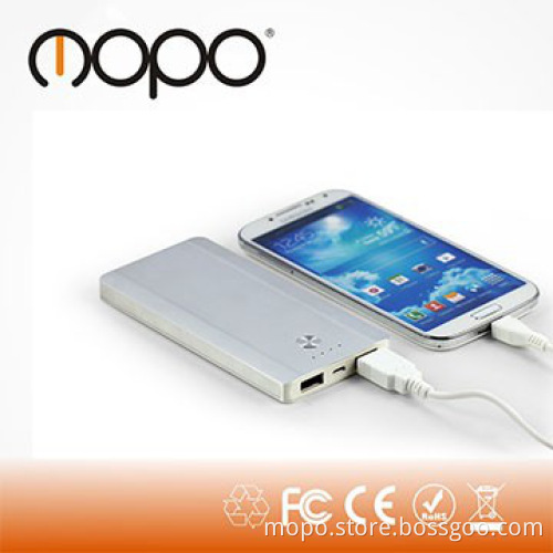 6000mAh supper slim external battery charger, aluminum portable power